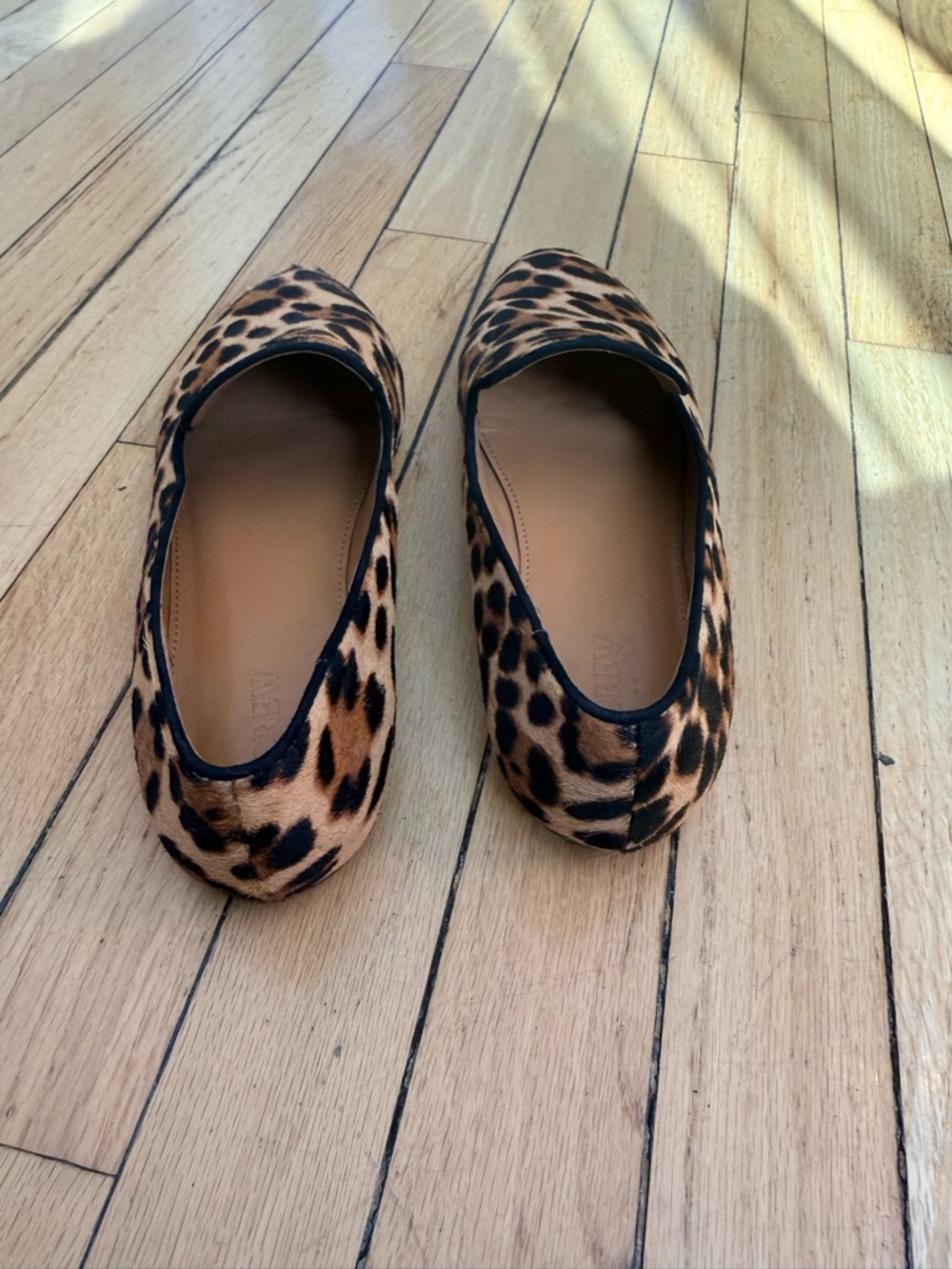 Leopard Print Women's Loafers - Brown/Black - Picture 3 of 5